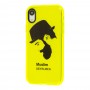 Чехол для iPhone Xr Neon print gentlmen