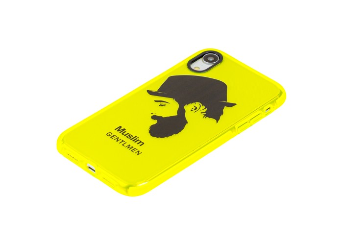 Чехол для iPhone Xr Neon print gentlmen