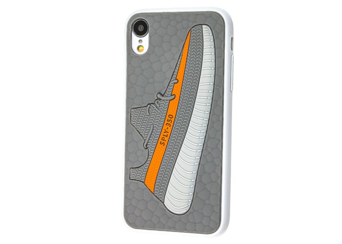 Чехол для iPhone Xr Sneakers Brand yeezy 350 серый