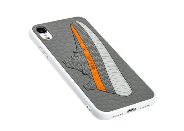 Чехол для iPhone Xr Sneakers Brand yeezy 350 серый