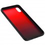 Чехол для iPhone Xs Max Gradient Glass прозрачный красный