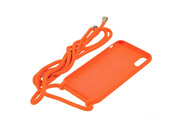 Чехол для iPhone Xs Max Lanyard without logo orange