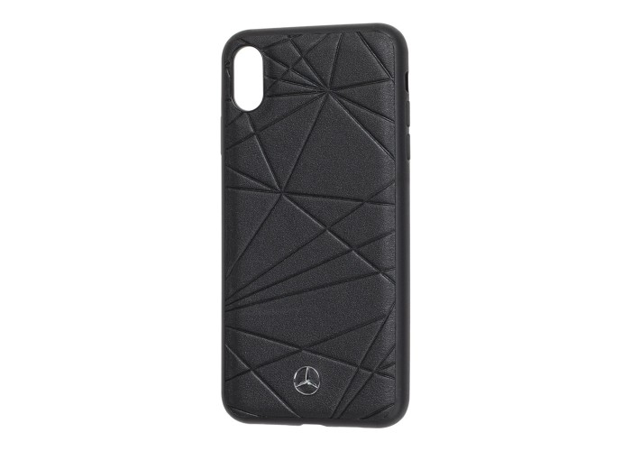 Чехол для iPhone Xs Max Mercedes Leather черный