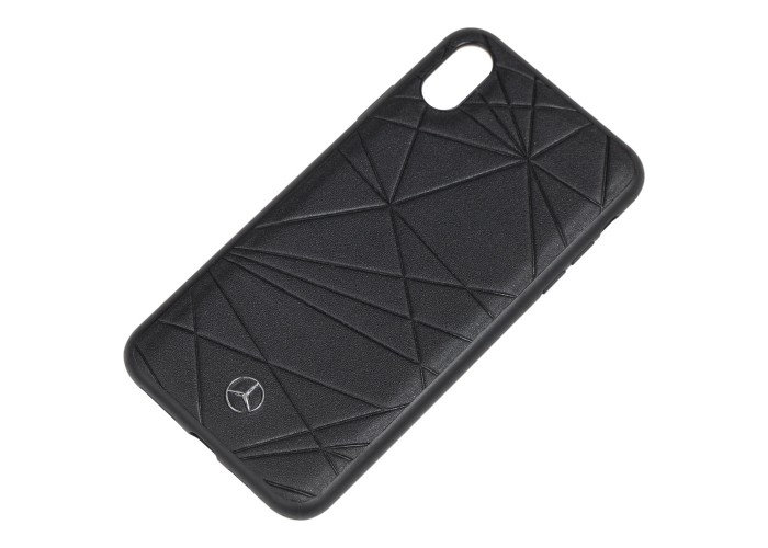 Чехол для iPhone Xs Max Mercedes Leather черный