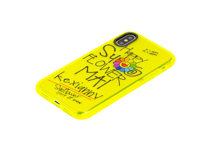 Чехол для iPhone Xs Max Neon print happy