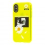 Чехол для iPhone Xs Max Neon print ромашка