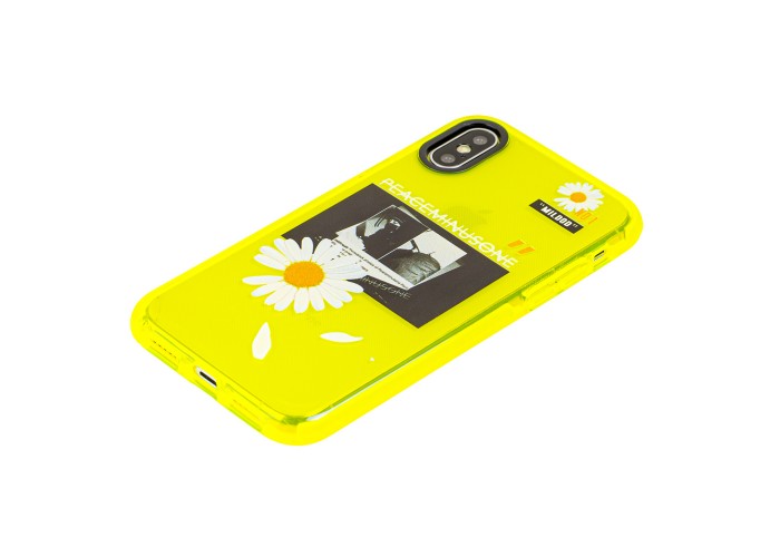 Чехол для iPhone Xs Max Neon print ромашка