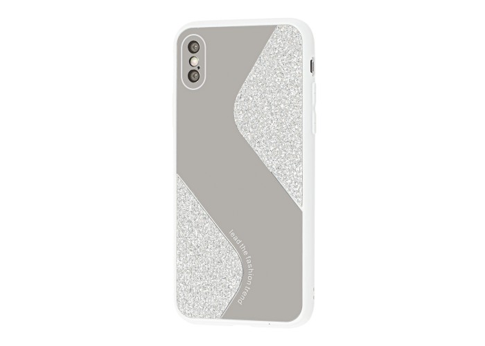 Чехол для iPhone Xs Max Shine mirror белый