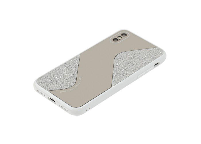 Чехол для iPhone Xs Max Shine mirror белый