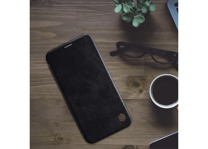Чехол книжка для iPhone Xs Max Nillkin Qin series черный