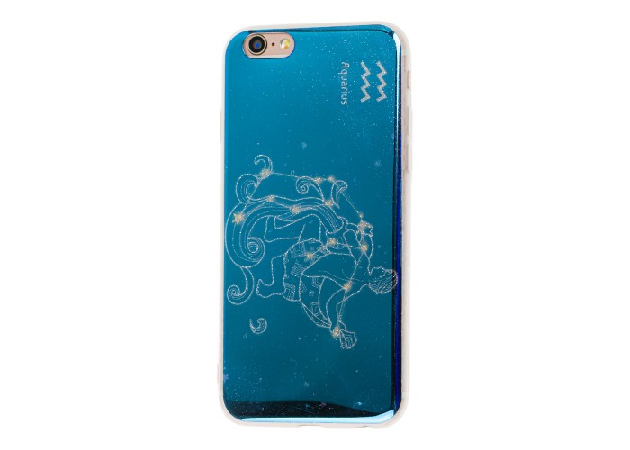 Накладка силиконовая перламутр зодиаки для iPhone 6 Aquarius