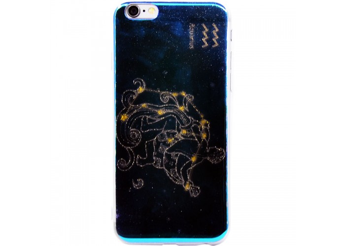 Накладка силиконовая перламутр зодиаки для iPhone 6 Aquarius