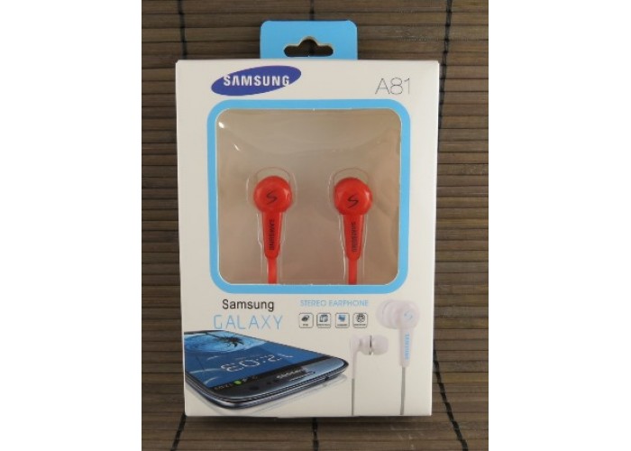 Наушники Samsung A81 Red (paper box)