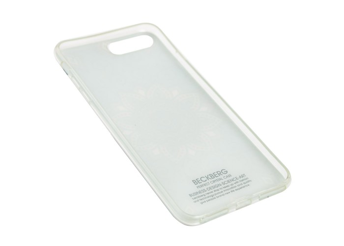 Чехол Beckberg для iPhone 6 Plus / 7 Plus / 8 Plus со стразами листья