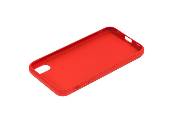 Чехол Carbon New для iPhone Xr красный