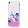 Чехол Chic Kawair для iPhone 7 / 8 розовые пони