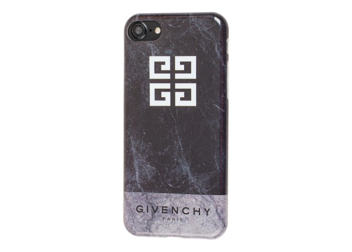 Чехол Glossy для iPhone 7 / 8 бренд черно серый