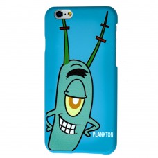 Чехол Soft touch для iPhone 6 Sponge Bob plankton