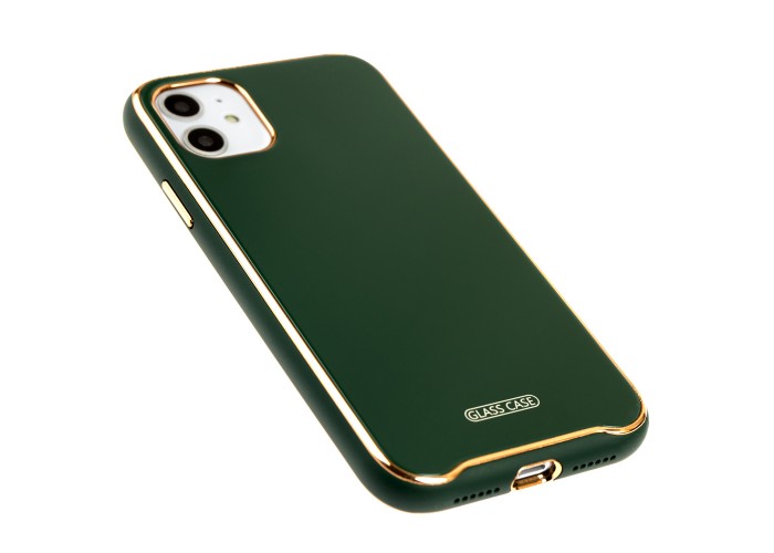 Чехол для iPhone 11 Glass Premium зеленый
