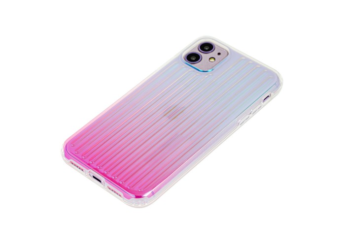 Чехол для iPhone 11 Gradient Laser розовый