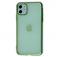Чехол для iPhone 11 Metall Effect зеленый