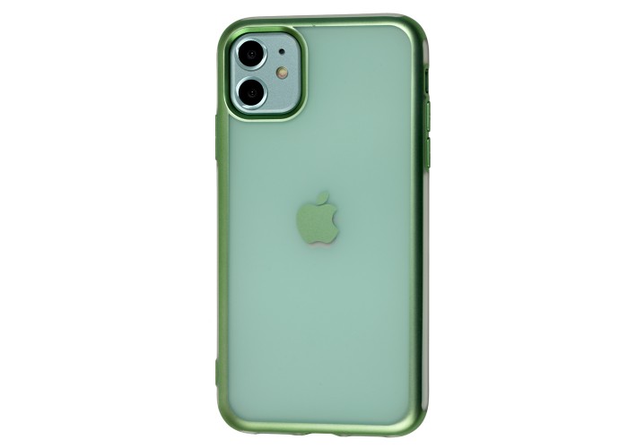 Чехол для iPhone 11 Metall Effect зеленый