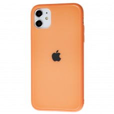 Чехол для iPhone 11 New glass "розовый песок"