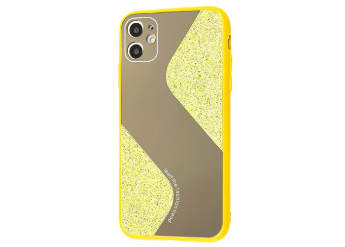 Чехол для iPhone 11 Shine mirror желтый
