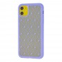 Чехол для iPhone 11 Silicone Weaving светло-фиолетовый