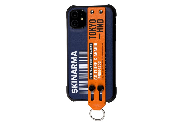 Чехол для iPhone 11 SkinArma case Bando series сине-оранжевый