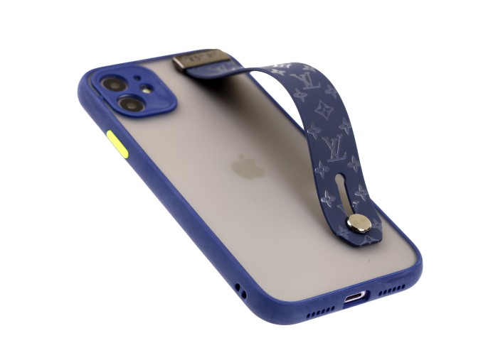 Чехол для iPhone 11 WristBand LV синий