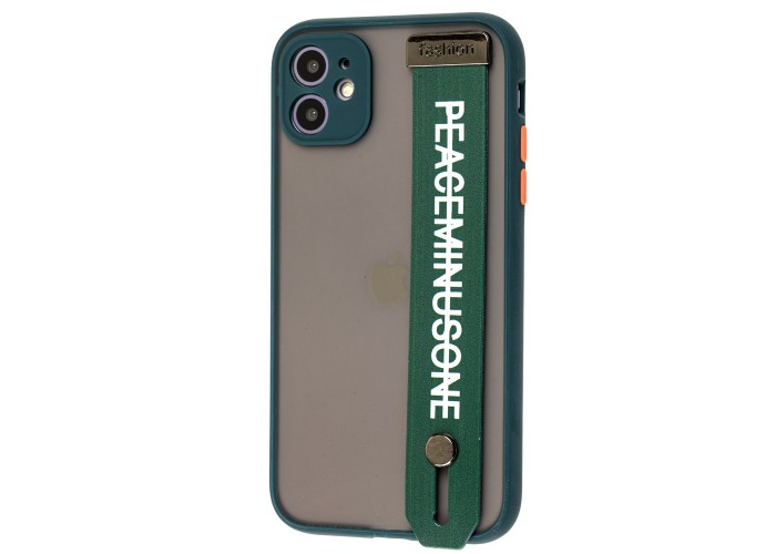 Чехол для iPhone 11 WristBand peace зеленый