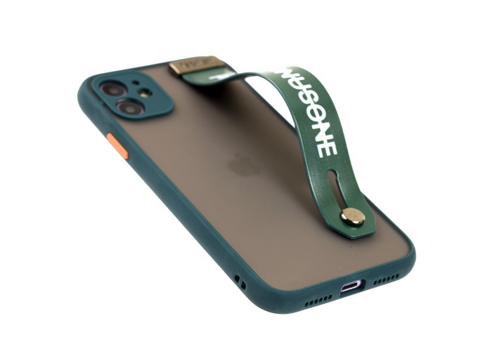 Чехол для iPhone 11 WristBand peace зеленый