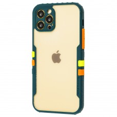 Чехол для iPhone 12 Pro Armor clear зеленый