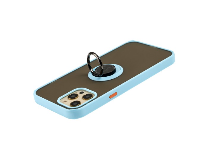 Чехол для iPhone 12 Pro Max LikGus Edging Ring бирюзовый