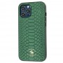 Чехол для iPhone 12 Pro Max Polo Knight (Leather) зеленый