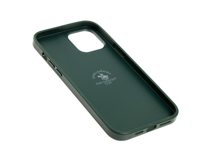 Чехол для iPhone 12 Pro Max Polo Knight (Leather) зеленый