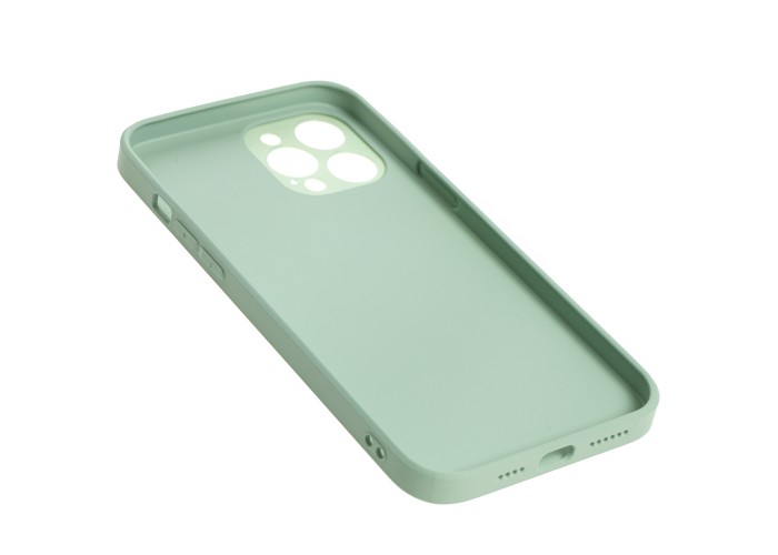Чехол для iPhone 12 Pro Max glass LV бирюзовый