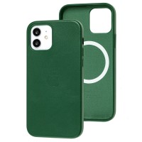 Чехол для iPhone 12 / 12 Pro Leather with MagSafe forest green