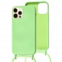 Чехол для iPhone 12 / 12 Pro Wave Lanyard without logo mint gum