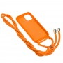 Чехол для iPhone 12 / 12 Pro Wave Lanyard without logo orange