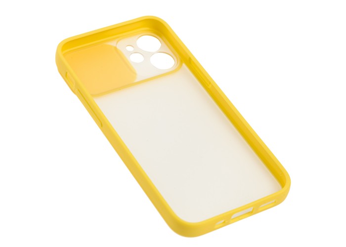 Чехол для iPhone 12 mini LikGus Camshield camera protect желтый