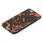 Чехол для iPhone 6 / 6s Smoothy print черно-красный