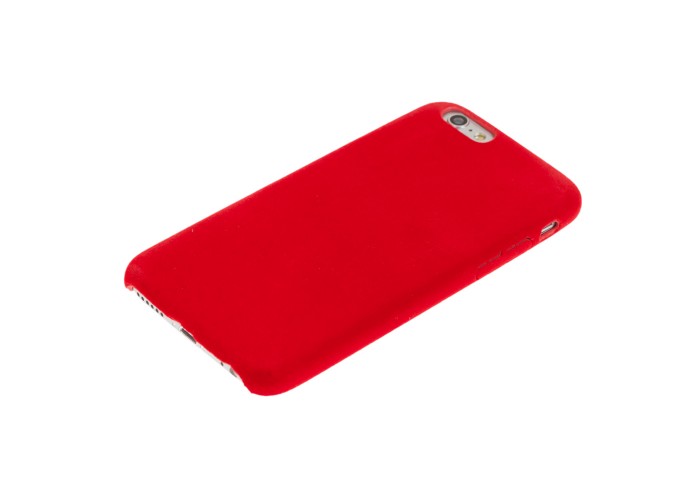 Чехол для iPhone 6 бархат красный