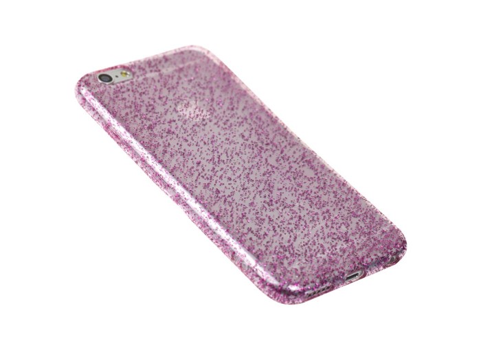 Чехол для iPhone 6 с розовой блесткой