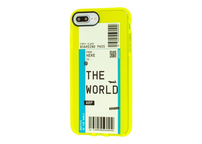 Чехол для iPhone 7 Plus / 8 Plus Acid Yellow the world