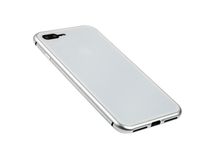 Чехол для iPhone 7 Plus / 8 Plus Magnet Glass белый