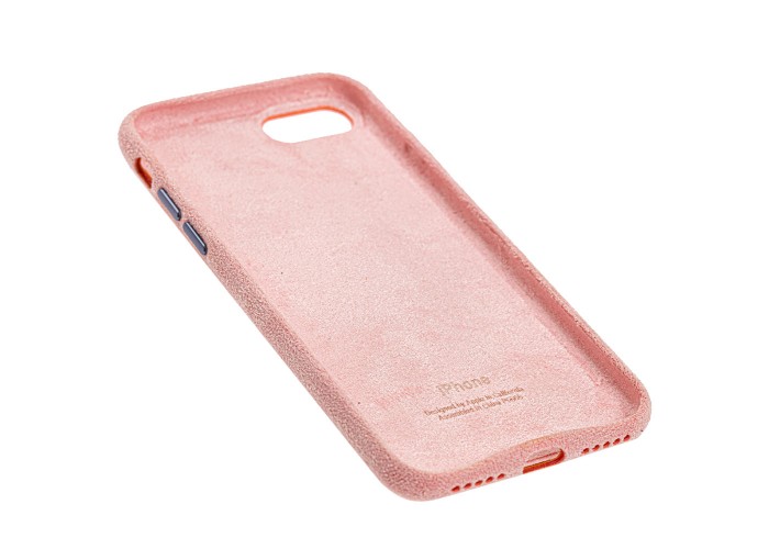 Чехол для iPhone 7 / 8 Alcantara 360 розовый песок