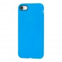 Чехол для iPhone 7 / 8 имитация кожи голубой