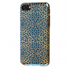 Чехол для iPhone 7 / 8 перламутр леопард